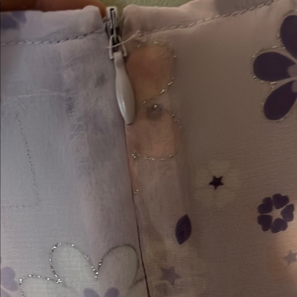 Floral Kids Dress in Purple and White - Picture 7 of 8